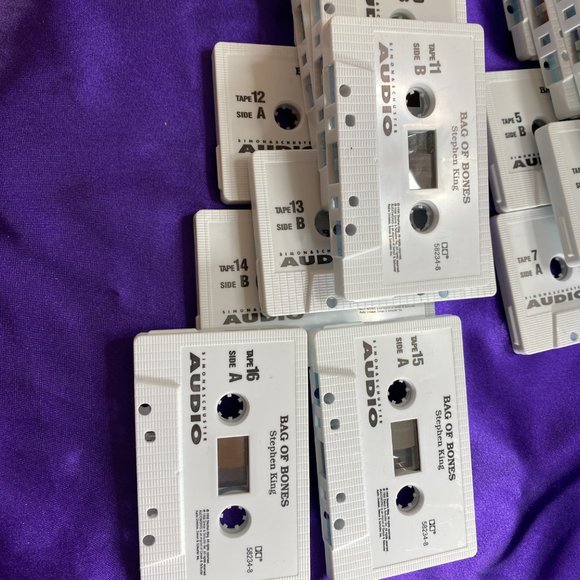 📌 VTG Audio Stephen King Bag of Bones Complete Book on 16 Cassettes Audiobooks - Picture 11 of 15